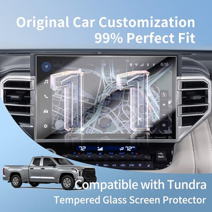 HD for 2026 Toyota Tundra Limited 14-Inch Tempered Glass Screen Protector - color: for 23-26 Toyota Tunder 14 HD