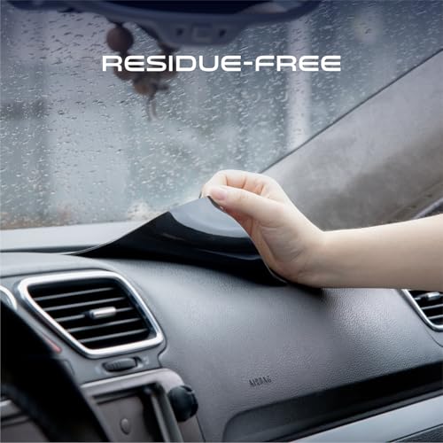 Car Dashboard Non Slip Mat, JIMISHA Anti Slip Pad, Anti Slide Sticky Dash Pad, Multifunctional Fixate Gripping Gel Pad for Radar Detector, Cell Phone, Keys, Glass, GPS, Coins 6.3x5.1 inch (4 Pack) - color: Black - 4 Pack