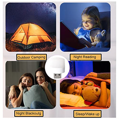 Sokelinn-six 6 Pack Mini USB Night Light, Plug in LED Lamp Decorative Lighting Party Festival (Yellow) - color: Yellow