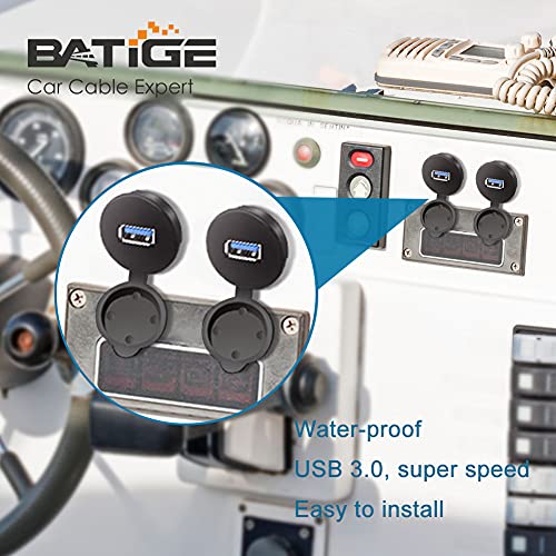 Single Port USB 3.0 Male to Female AUX Car Mount Flush Cable 6ft - size: 6ft