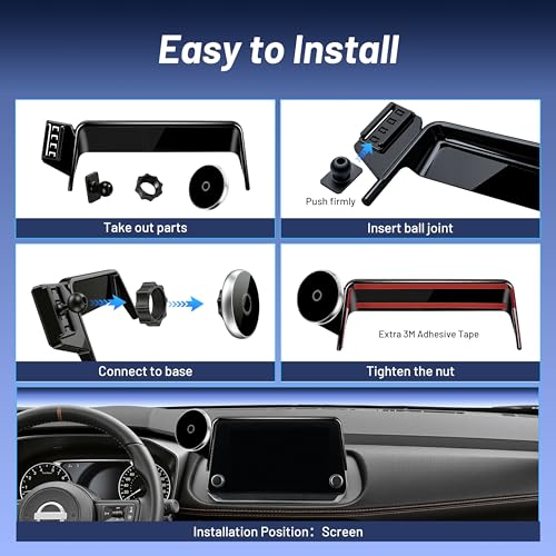 Phone Mount for Nissan Rogue S/SV/Rock Creek (2021-2026,Fit 8inch ONLY), Altima Platinum (2019-2025), Sentra SR/SV (2020-25), 15W Wireless Charger, Magnetic Phone Holder, 360°, Magsafe, Hands Free - size: Nissan Rogue | 2021-2025 (8" Screen)