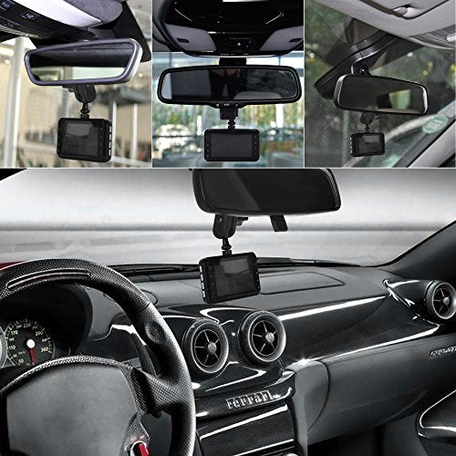 Dash Cam Mirror Mount , with 16 Different Joints, Compatible with APEMAN, UGSHDI, Old Shark, Vantrue, Rexing V1P, YI 2.7", Z-Edge, Peztio, Falcon F170, Roav, KDLINKS X1, Crosstour and 99% Dash Cam