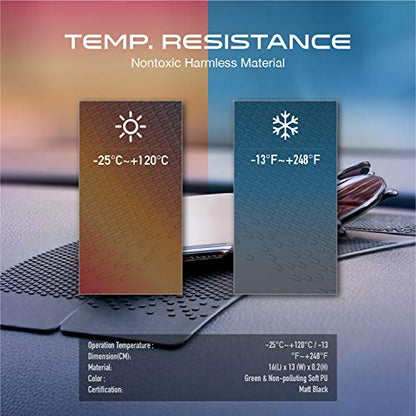 Car Dashboard Non Slip Mat, JIMISHA Anti Slip Pad, Anti Slide Sticky Dash Pad, Multifunctional Fixate Gripping Gel Pad for Radar Detector, Cell Phone, Keys, Glass, GPS, Coins 6.3x2.8 inch (4 Pack) - color: 4 Pack