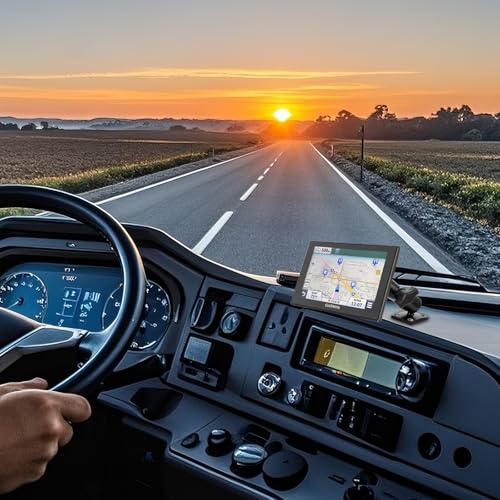 Aluminum GPS Mount with AMPS Drill Base Compatible Replacement for Garmin DriveSmart 50 51 61 65 70 76, Drive 51 55 60 61, nüvi 42 52 57 2539 2597 2689, RV 660 770, dēzl 570 580 - style: 5.9" Length