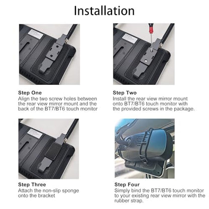 Haloview RVMB02 Mirror Mount BT7/BT6 Touch Monitor Rearview System