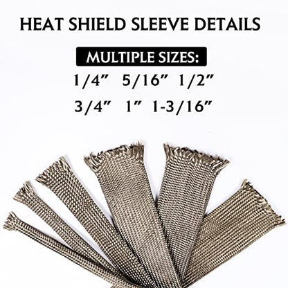 Automotive Wire Hose Heat Shield Sleeve Roll 1-3/16'' - 15ft - size: 1-3/16'' - 15ft