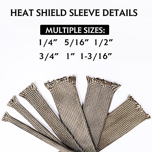 Automotive Wire Hose Heat Shield Sleeve Roll 1-3/16'' - 20ft - size: 1-3/16'' - 20ft