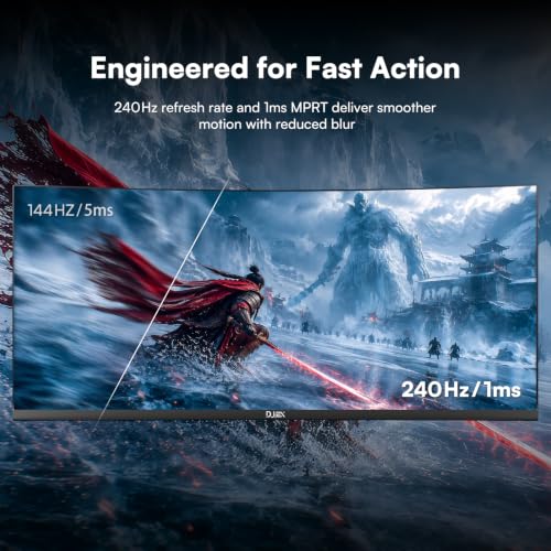 34 Inch Ultrawide Curved Gaming Monitor, 240Hz, UWQHD(3440 x1440) | 1500R, 21:9 VA Panel, 1ms, 127% sRGB, HDR10, FreeSync, HDMI, DisplayPort, VESA, for Work, Business - size: 34 inch