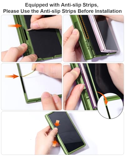 AICase for Samsung Galaxy Z Fold 6 Case [Heavy Duty Protective][Camera Lens Cover][Hinge Protection][360°Ring Magnetic Kickstand] Rugged Shockproof 360 Full Protective Phone Cover for ZFold 6 2024_4 - color: Green+Magnetic stand