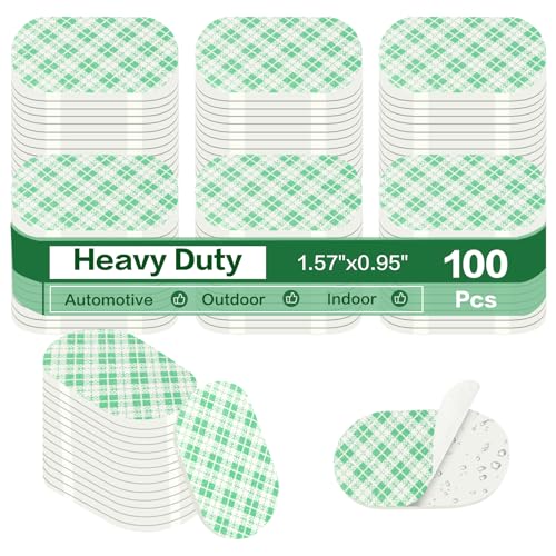 MINGXIN 100Pcs Double Sided Foam Tape Pads, Double Coated Pre-Cut Oval Mounting, 1.5mm Thick Heavy Duty White Polyurethane Foam with High Tack Adhesive for Crafts, Home, Outdoor Signs& Car (40x24mm) - color: 40*24mm Oval