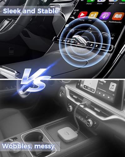 Wireless CarPlay Adapter for Apple iPhone Multi-User Connection（Silver） - color: Silver