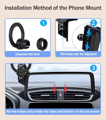 Car Phone Mount for Honda CR-V 2017-2022, Fits 5/7-Inch Touchscreen Only, for MagSafe Magnetic Car Phone Holder Screen Fixed Clip, Honda CR-V Accessories - size: for Honda HR-V 5/7-Inch Screen