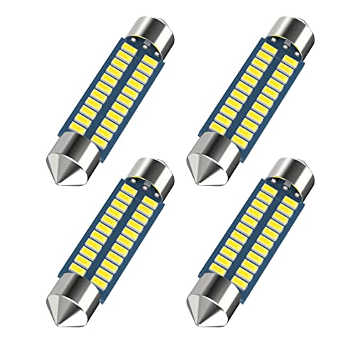 Serundo Auto 578 212-2 211-2 Led Bulb 41mm 42mm 1.65in Led Festoon Bulb 4pc - color: white, size: 42mm 578 4pcs