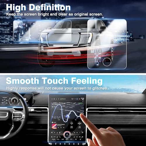 Karltys 2 Pack Screen Protector for 2024 2025 2026 Sierra EV Denali Edition Dashboard Screen Accessories Screen Cover Anti Glare - size: 2024 2025+ GMC Sierra