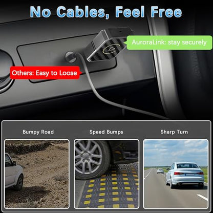 Wireless Carplay Adapter for Apple Android Auto Wireless Adapter for Factory Wired Cars,Bluetooth Fast Auto-Connect No Lag for iPhone 6+/iOS 10+ Android 11+