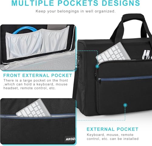 AKOZLIN 24 inch Monitor Carrying Case, Padded Monitor Bag, TV Travel Case - size: For 19"- 24" Screen