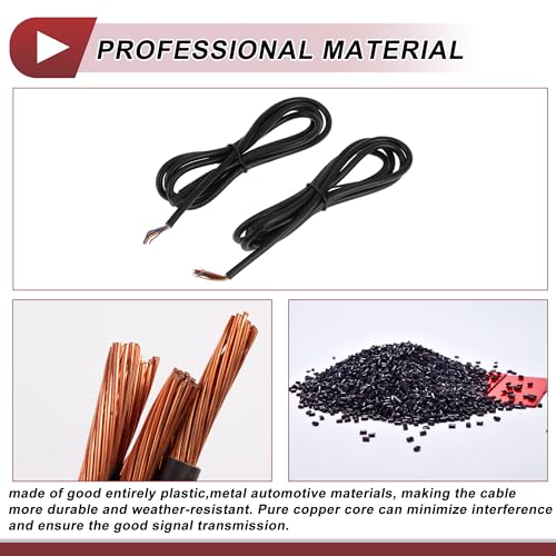 for Monitor and Backup Reverse Rear View Parking Camera Video Cable Extension Backup Camera 8Pin Female Video Cable 1.2m/3.94ft Black Plastic,Metal - size: 1.2m/3.94ft, style: 8Pin