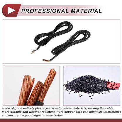 for Monitor and Backup Reverse Rear View Parking Camera Video Cable Extension Backup Camera 8Pin Female Video Cable 1.2m/3.94ft Black Plastic,Metal - size: 1.2m/3.94ft, style: 8Pin