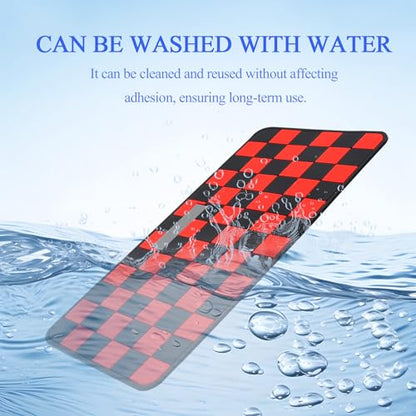 Wuyaoyao 2PCS Car Dashboard Anti Slip Mat, 12.2"×8.3" Non-Slip Dashboard Sticky Pad, PVC Car Dash Gripping Mat, Multifunctional Auto Grip Mat for Phones Sunglasses Keys Electronic Devices (Red) - color: Red