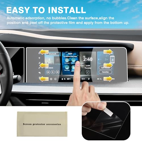 Karltys [Upgrade 2 Pack Screen Protector for Nissan Murano 2025 2026 12.3-Inch (SV/SL/Platinum) [No Glare & Fingerprint] Tempered Glass Nissan Murano 2025 2026 Accessories - size: 12.3 Inch 2025 2026 Nissan Murano