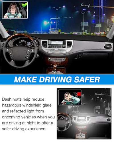 Cartist Dash Cover for Hyundai Genesis 2008-2014 Dashboard Cover - size: Hyundai Genesis 2008-2014
