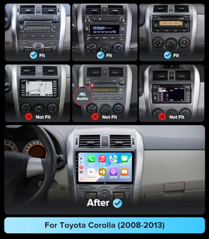 9" Linux CarPlay Car Stereo for Toyota Corolla 2008-2013 (Non-JBL)