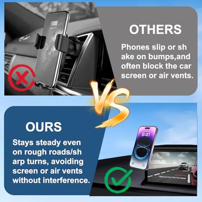 Car Phone Holder Compatible with Honda Civic 2022-2025 7/9-inch Screen Fixed Clip, Magnet Cell Phone Mount Compatible with MagSafe, Hand-Free 360° Rotation Phone Automobile Cradles Not Affect Air Vent - size: 2022-2025 Honda Civic