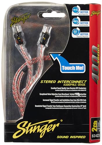 STINGER 4000 Series 3ft 2-Channel Car Audio RCA Stereo Interconnect Cable