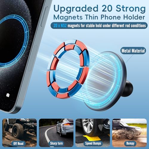 Vent Magnetic Phone Mount for 2015-2020 Ford F150 & 2017-2021 Super Duty - size: Magnetic