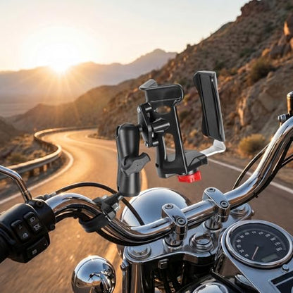 1" Ball Cup Holder with 3.54" Double Socket Arm, Extra Large Adjustable Size Drink Holder for 2.36-3.54" Diameter Bottles, Fits RAM Mounts & Motorcycle/Bike Mount - size: Cup Holder with 3.54" Arm