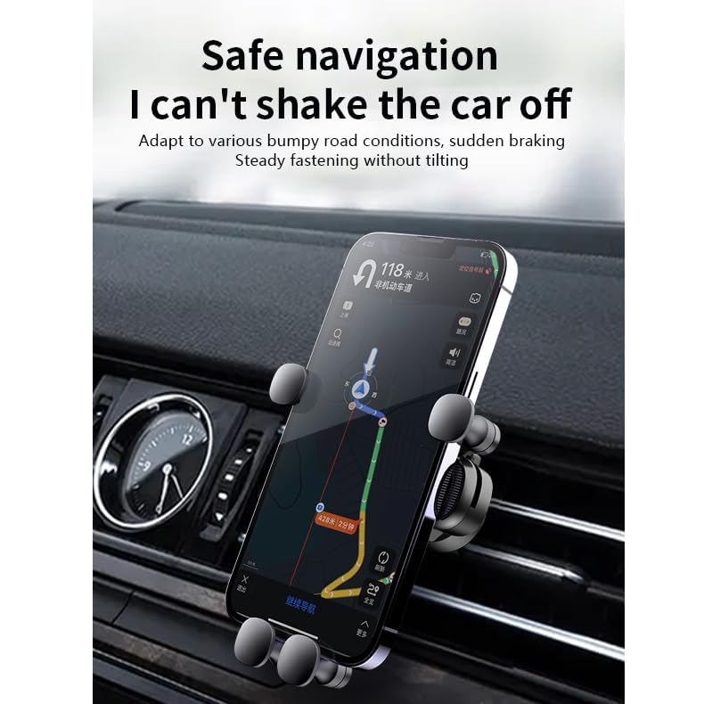 Car Air Vent Phone Holder, Rotatable Mini Portable Car Navigation Mount, Universal Car Phone Stand Without Blocking Air Outlet, 2 Styles Available - size: Short Hook