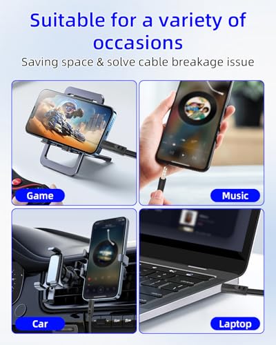 3.5mm Flat Audio Cable,3.5mm Male to Male Flat Headphone Jacks Audio Cable for Car Audio Systems,Home Speakers,Phones,Tablets,2Pack(0.15M/0.49FT) - style: male to male
