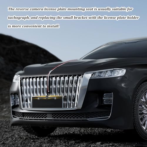 Reverse Rear Camera License Plate Bracket, Backup Camera License Plate Mount, Universal Car Dash Cam Mirror Camera Kit Rearview Camera Mount, Installation Holder for Backup View Camera
