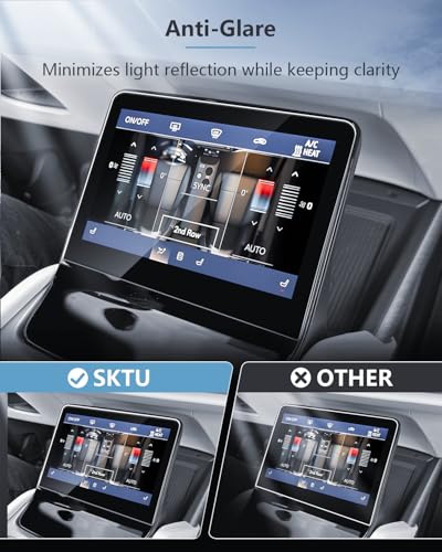 SKTU 6PCS for 2026 2027 Cadillac Vistiq Screen Protector for 2026+ Cadillac Vistiq (Luxury/Premium Luxury/Sport/Platinum) 33-Inch Navigation & Central AC & Rear AC Screen Cadillac Vistiq 2026 2027 Accessories Nano Screen Protective Film [Ultra HD, Anti-Gl
