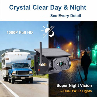 Wireless RV Backup Camera with Magnetic Mount