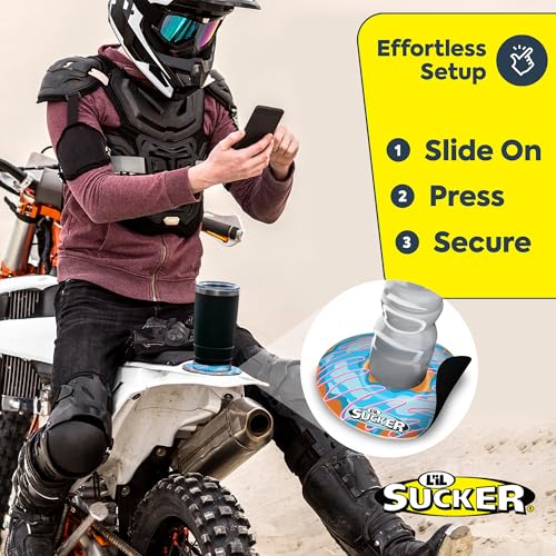 Lil Sucker Suction Cup Holder – Universal Drink Holder for Paddle Board, Kayak, ATV & Boat – Clip-On Coffee Anti-Spill - Donut Pack of 2 - color: Donut