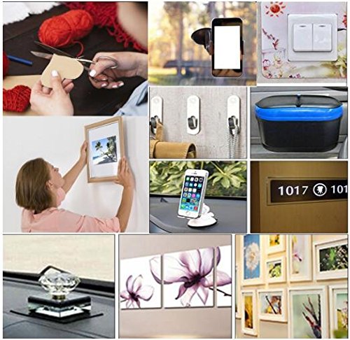 4 Double Sided Sticky Pads 3.15 Inches Round Adhesive Suction Tab Perfect for Mounting, Dashboard Toys, Windshield, GPS, Tiles, Wall Pictures - size: 3.15 In Diameter