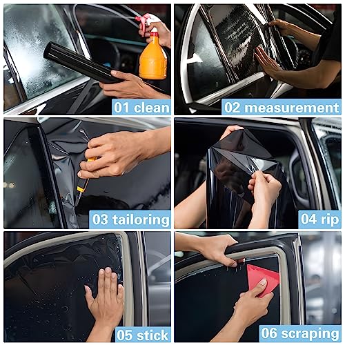 TOYOCO Nano Ceramic Car Window Tint Film Roll, 20% VLT, 20 in x 10 ft - color: 20 Percent, size: 20 in x 10 ft