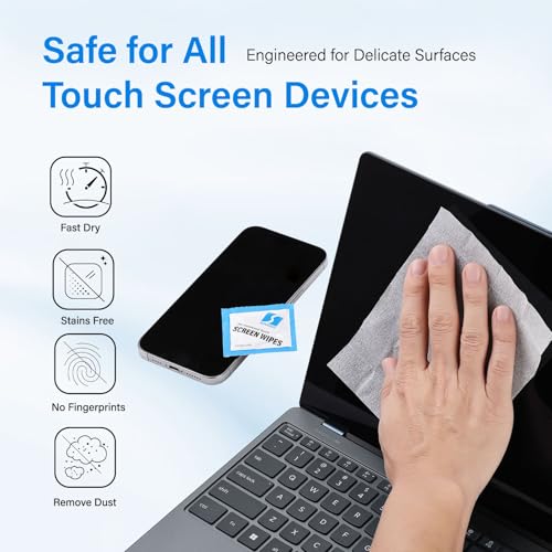360 Count Screen Wipes, Screen Cleaner Wipes for Electronics, Touchscreens - size: 360 count
