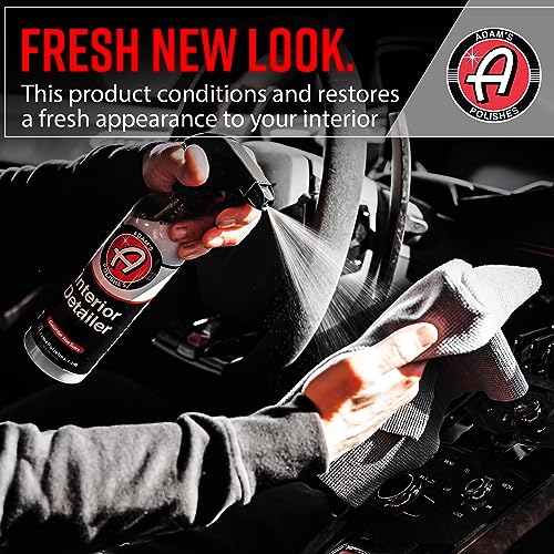 Adam's Polishes Interior Detailer 16 fl. oz (Cucumber Aloe) - Total Car Interior Cleaner, Protectant & Dressing | All Purpose Cleaner & Leather Conditioner | Vinyl, Dashboard, Screen, Seat Cleaner - size: 16 fl. oz