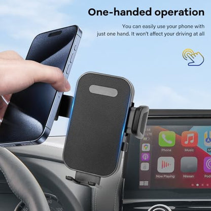 Car Phone Holder Compatible with Mitsubishi Outlander 2022-2024 & 2023-2025 Outlander PHEV 9 inch Cell Phone Mount with Hands-Free & 360°Rotation (NOT Fit 8″Screen) - size: 2022-2024 Outlander & 2023-2025 Outlander PHEV