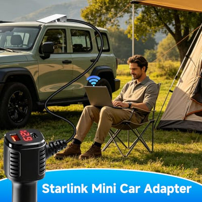 Starlink Mini Car Adapter,16.4FT3in1 Ultra Stable Starlink Mini Car Charger - color: 16.4FT/5M