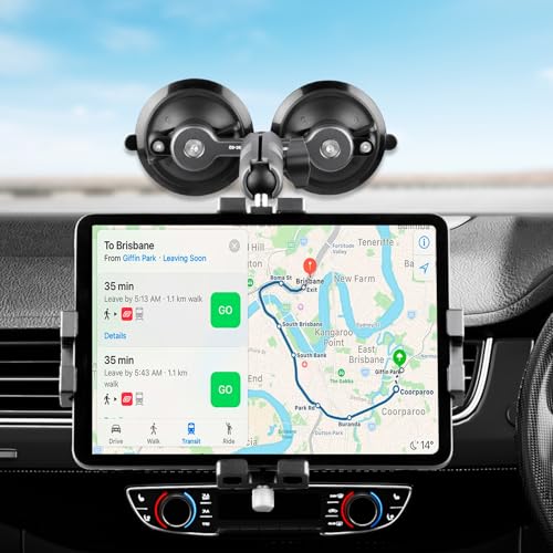 FANAUE Universal Car Phone Mount - Heavy-Duty Sticky Gel Suction Cup with 25mm Ball, 1" RAM-Compatible Windshield/Dashboard Phone Holder for Cars, Trucks & SUVs - Secure Anti-Slip Auto Accessories