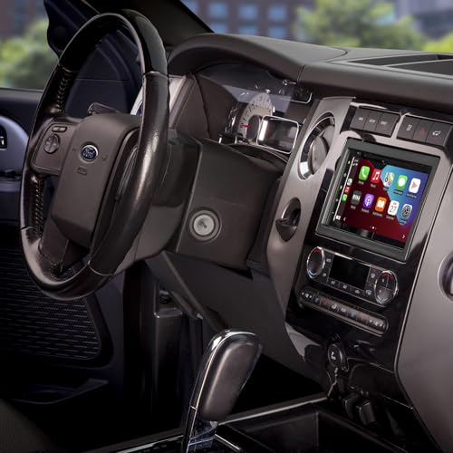 Scosche FD1426B Double DIN Radio Install Dash Kit Compatible with Select 2004-10 Ford, Lincoln and Mercury Vehicles - Aftermarket Car Stereo Installation Kit - See Guide in Images to Verify Vehicle - style: Dash Kit