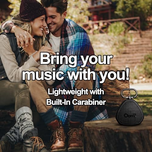 OontZ Angle Clip Portable Bluetooth Speaker, 5W, 12-Hour Playtime, IPX7 - color: Black-Clip