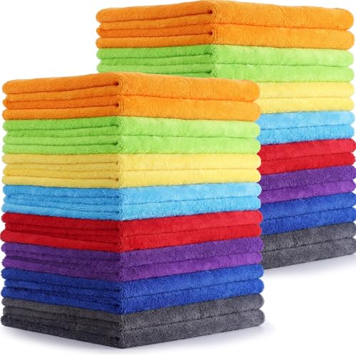Tallew Car Microfiber Towels, Multicolor, 16 Pcs - color: Multicolor