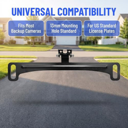 License Plate Camera Mount, Backup Camera Bracket for US Plates