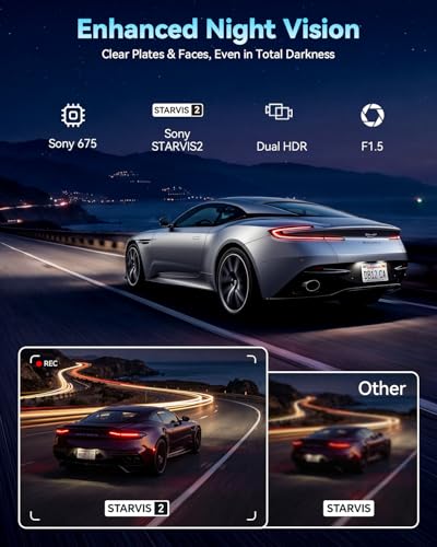 OVAMAN Front-Only 4K STARVIS 2 Dash Cam for 2017-2025 Lexus is 200t, is 300/350 AWD F Sport (3rd Gen/XE30), OEM Hidden Camera, WiFi App, Parking Hardwire Kit, 64GB Card