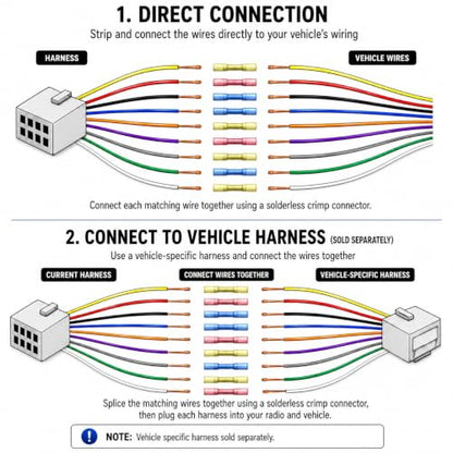 SCREENTRONICS Car Stereo Wire Harness Compatible Replacement for JVC KD-AR959BS KD-R320 KD-R330 KD-R370 KD-R660 KD-R960BTS KD-R980BTS KD-X50BT KW-AV50 KW-AV70BT KW-R920BTS KW-V120BT KW-V230BT Radio