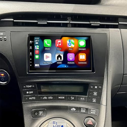 Scosche TA2105B Double or Single DIN with Pocket Radio Install Dash Kit Compatible with Select 2010-2015 Toyota Prius - Aftermarket Car Stereo Installation Kit - See Fit Guide Image for compatibility